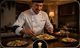 Private chef preparing a meal