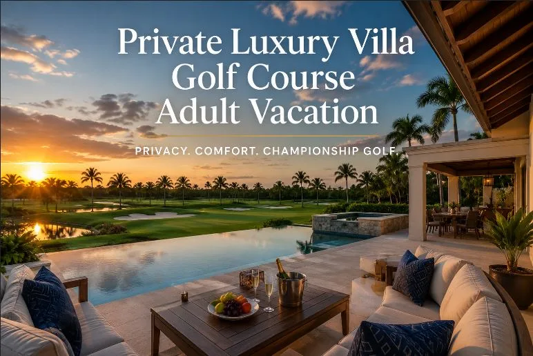 Private Luxury Villa on a Golf Course for an Unforgettable Adult Vacation